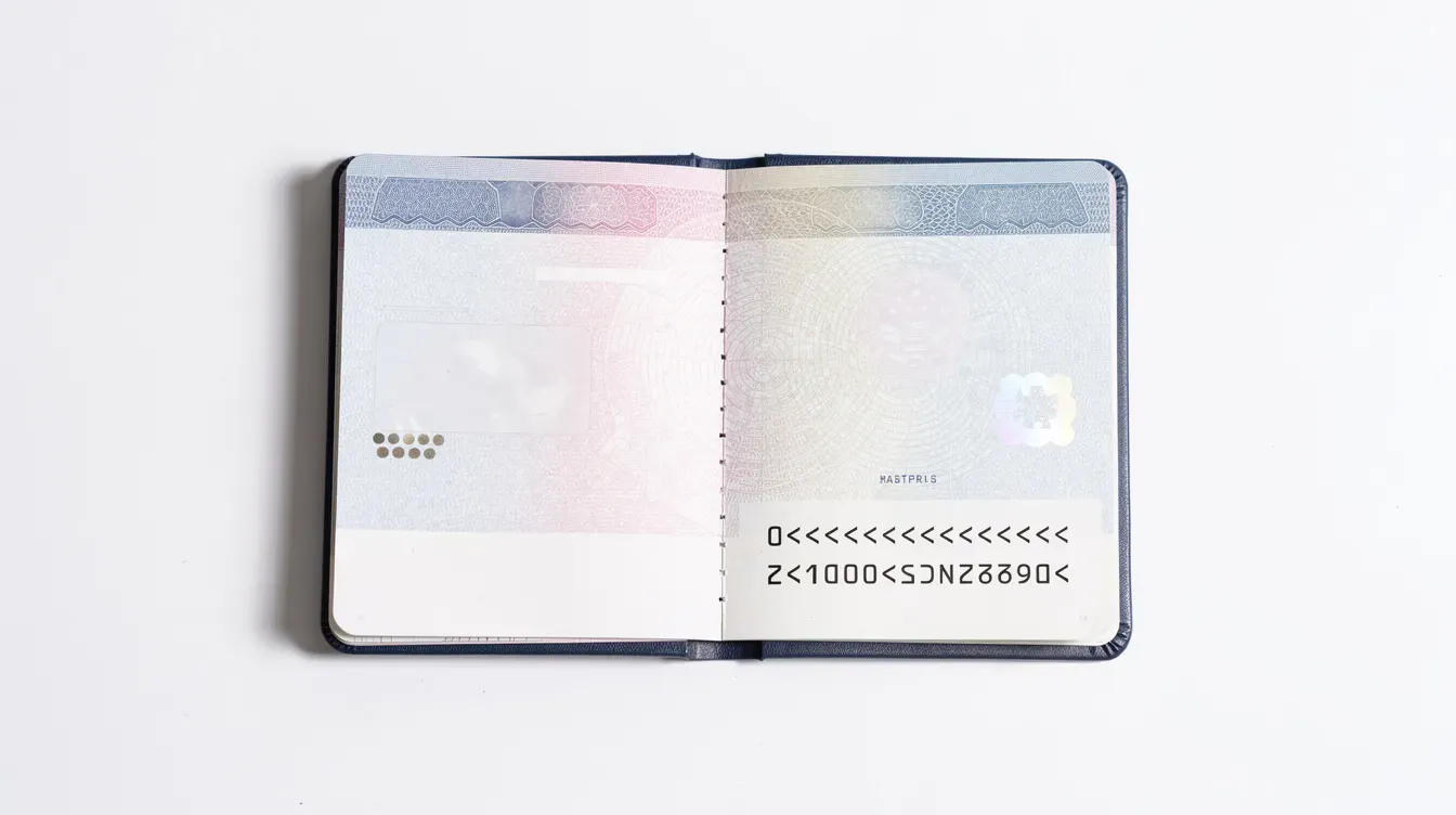An open biometric passport booklet rests on a clean white surface, displaying personal details, a photograph, and the holder's signature. This example of a British or Irish passport illustrates the required information for identity verification during travel.